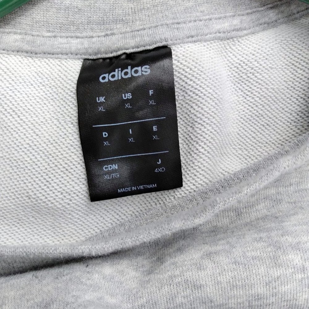 adidas Men's Essentials 3-stripes Fleece Crew Sweatshirt - XL - Picture 6 of 6